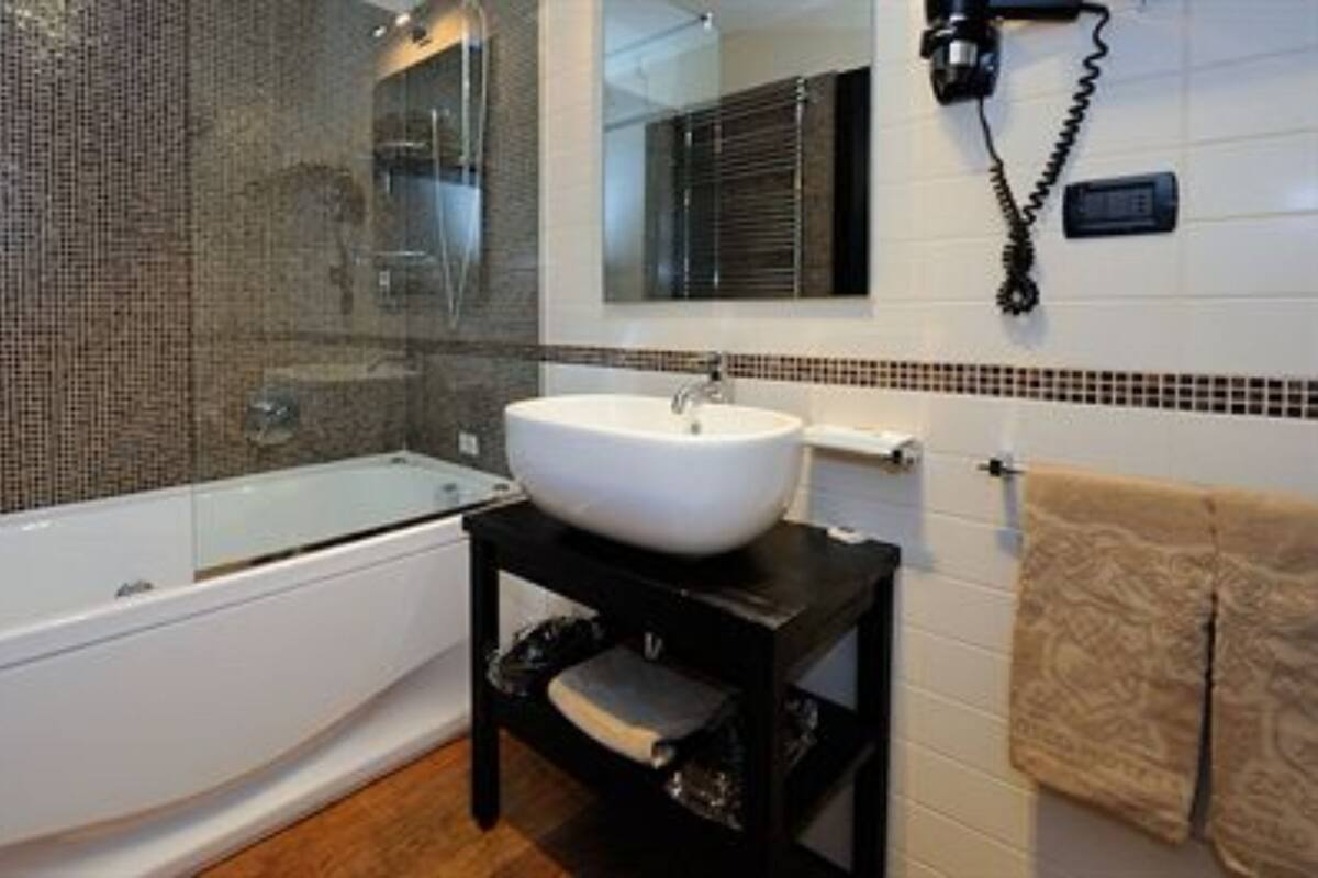 free toiletries, hair dryer, bathrobes, slippers