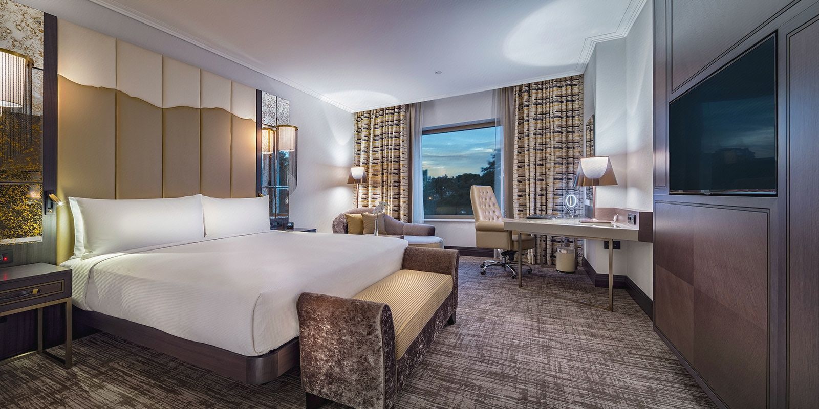 Minibar, in-room safe, desk, blackout curtains