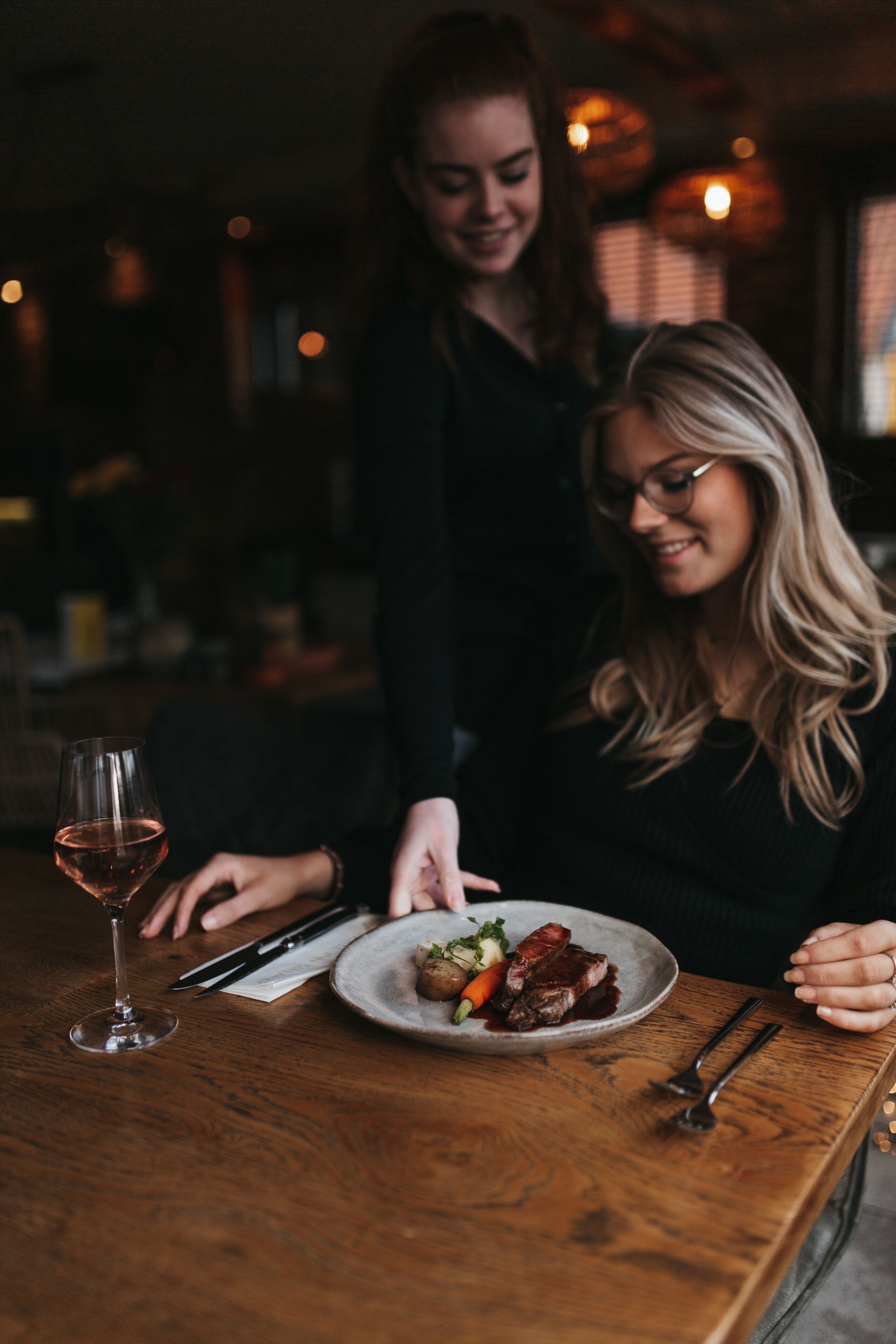 breakfast, lunch and dinner served