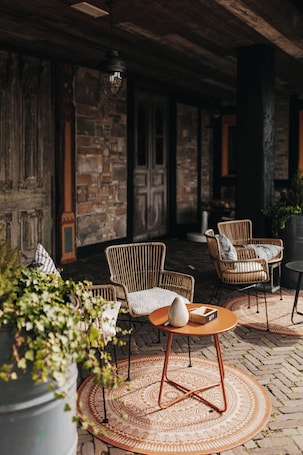 Terraza o patio. Hotel Inn Salland