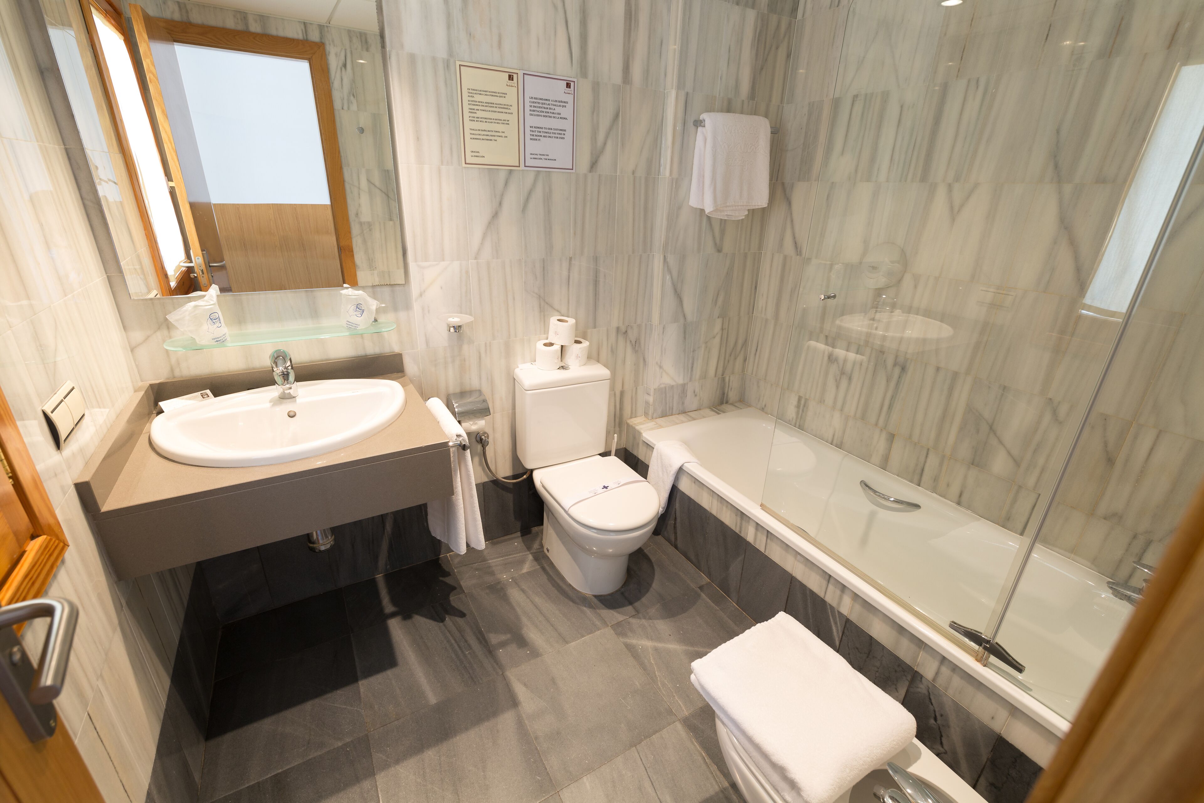 family suite, 2 bedrooms (for 2 adults and 2 children) | bathroom | hair dryer, bidet, towels, soap