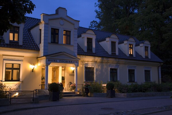 Front of property – evening/night
