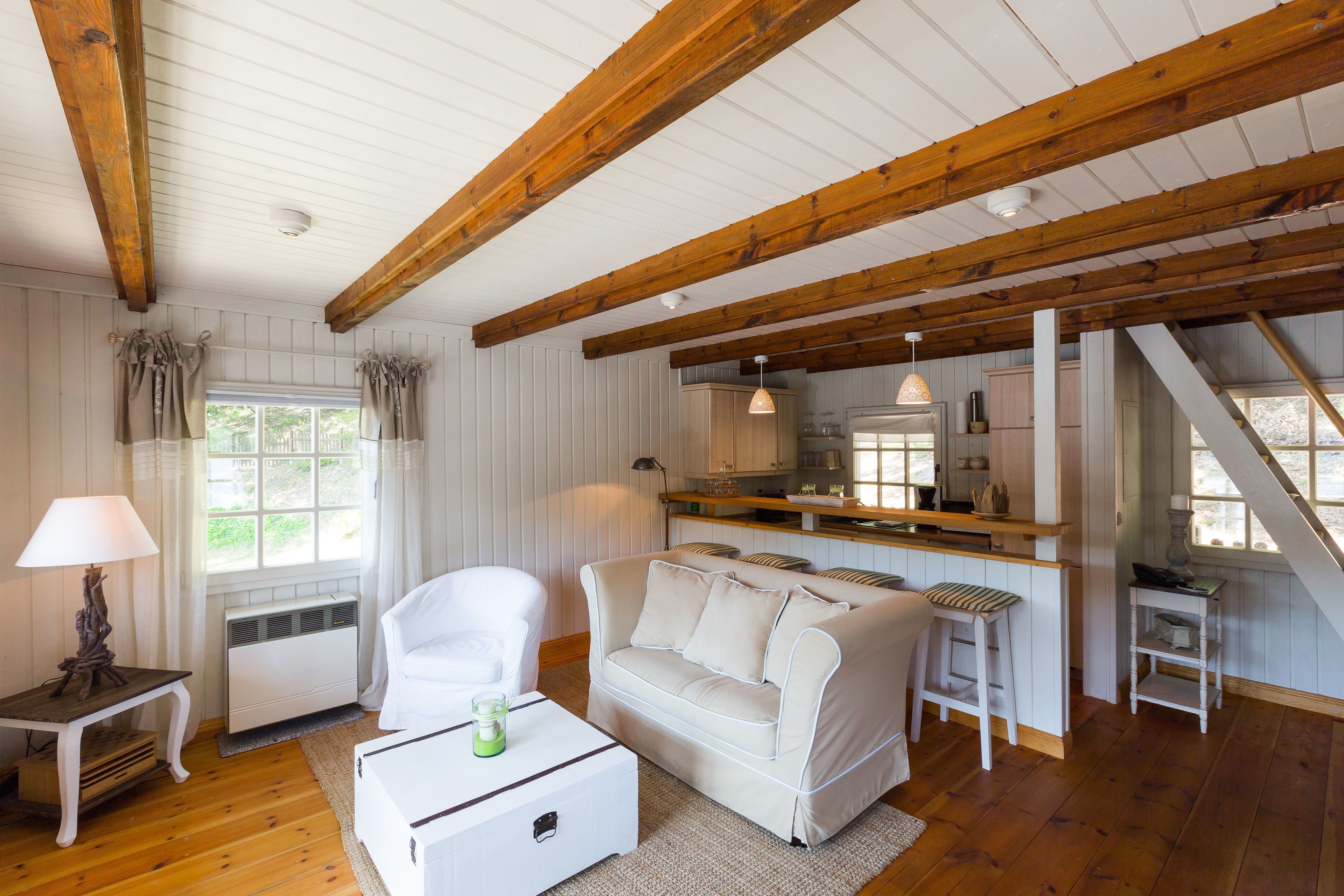 cottage, 1 bedroom, kitchen (seehütte) | living room | flat-screen tv