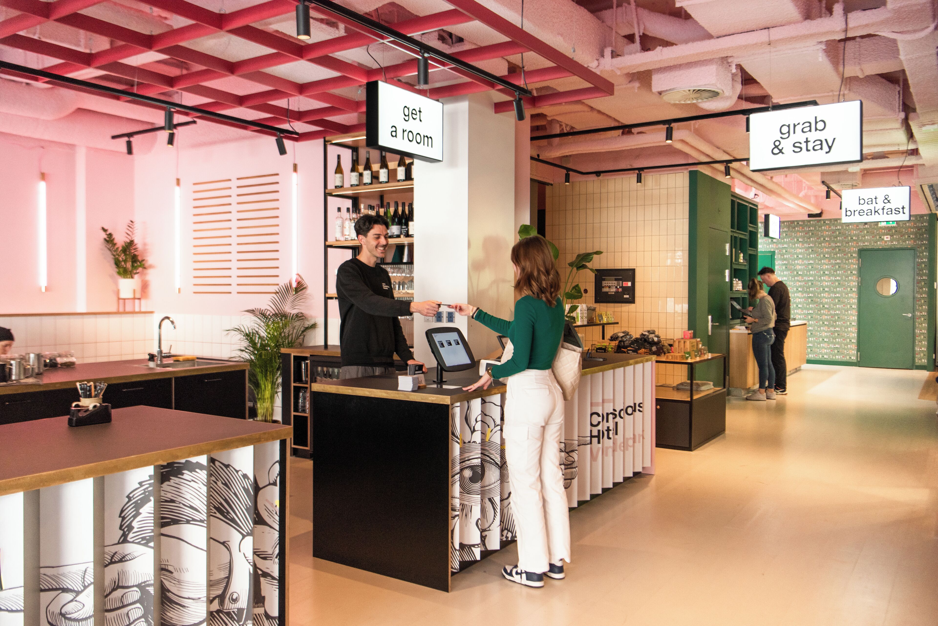 check-in/check-out kiosk