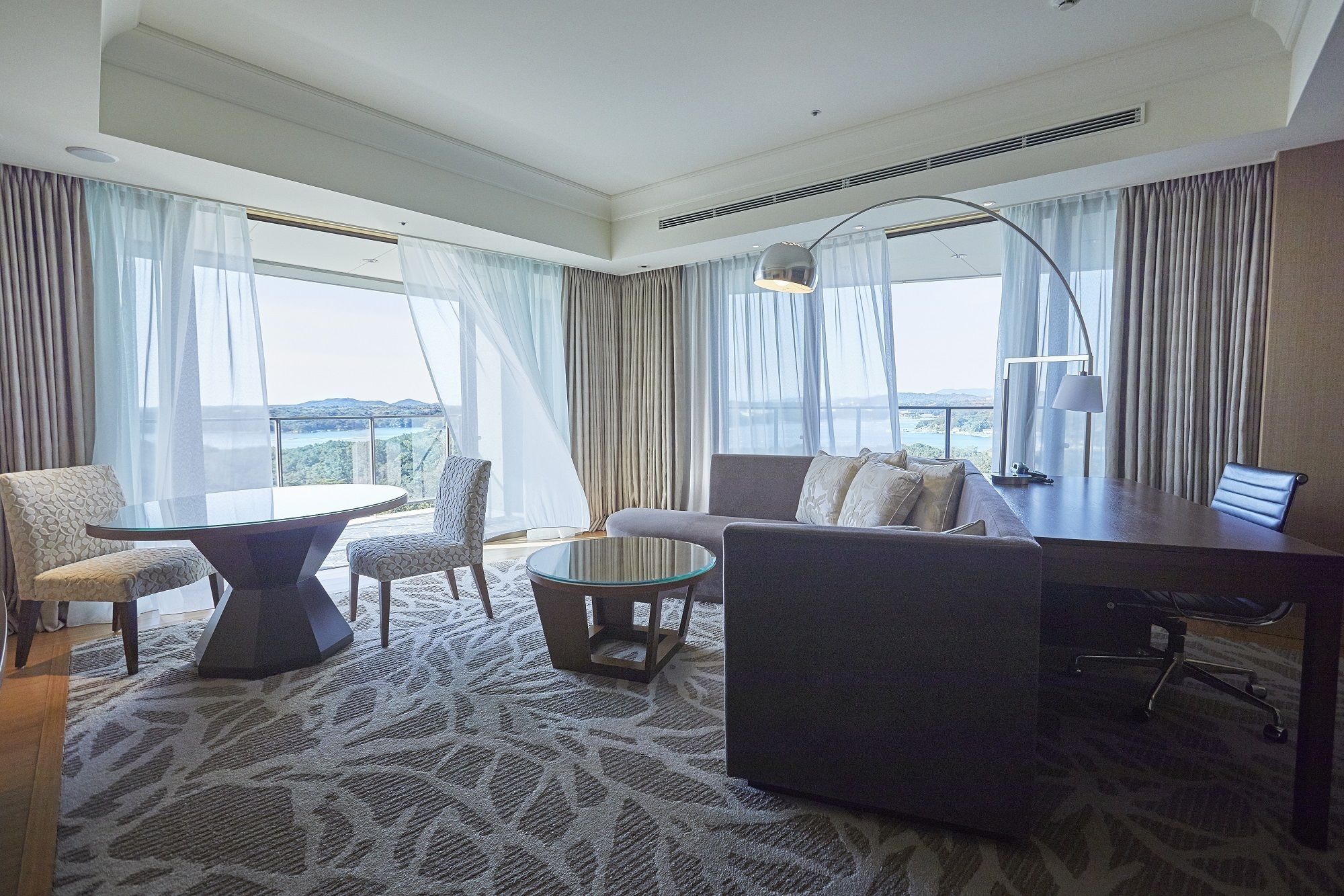 50-inch flat-screen TV with satellite channels, TV, DVD player