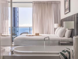 Suite, 2 Bedrooms (Sky View) | Minibar, in-room safe, desk, blackout drapes
