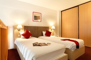 Individually furnished, desk, blackout drapes, soundproofing