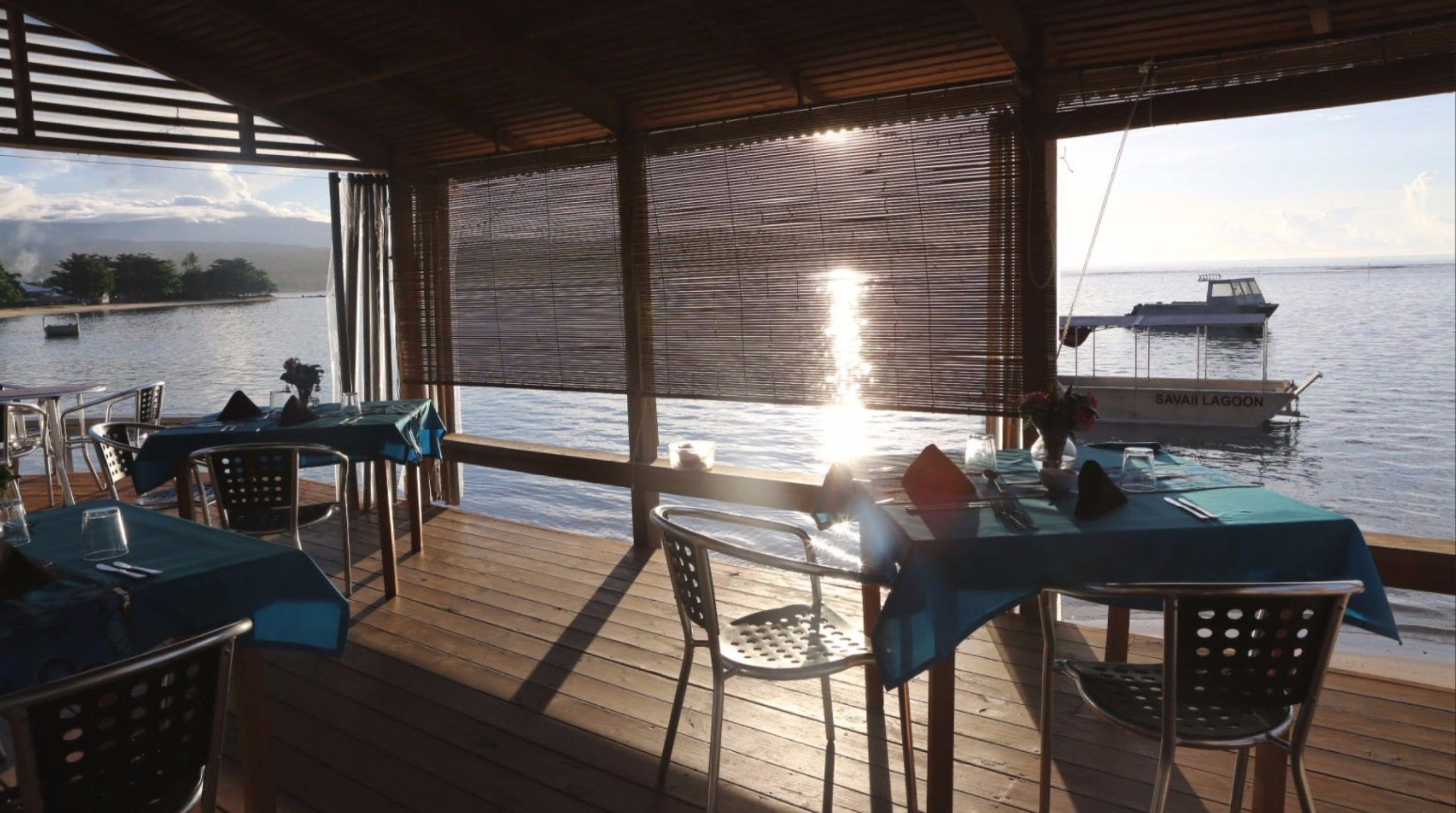 breakfast, lunch served; local and international cuisine, beach views