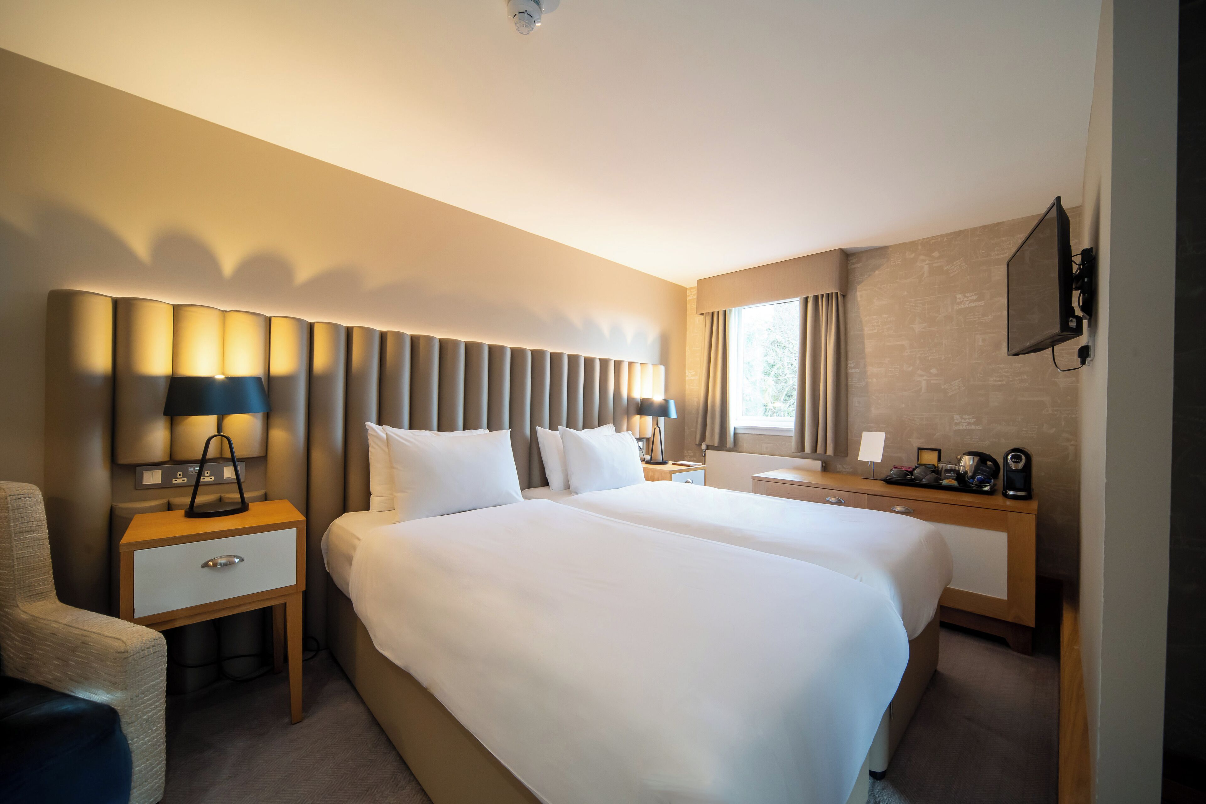 family room | in-room safe, desk, laptop workspace, iron/ironing board