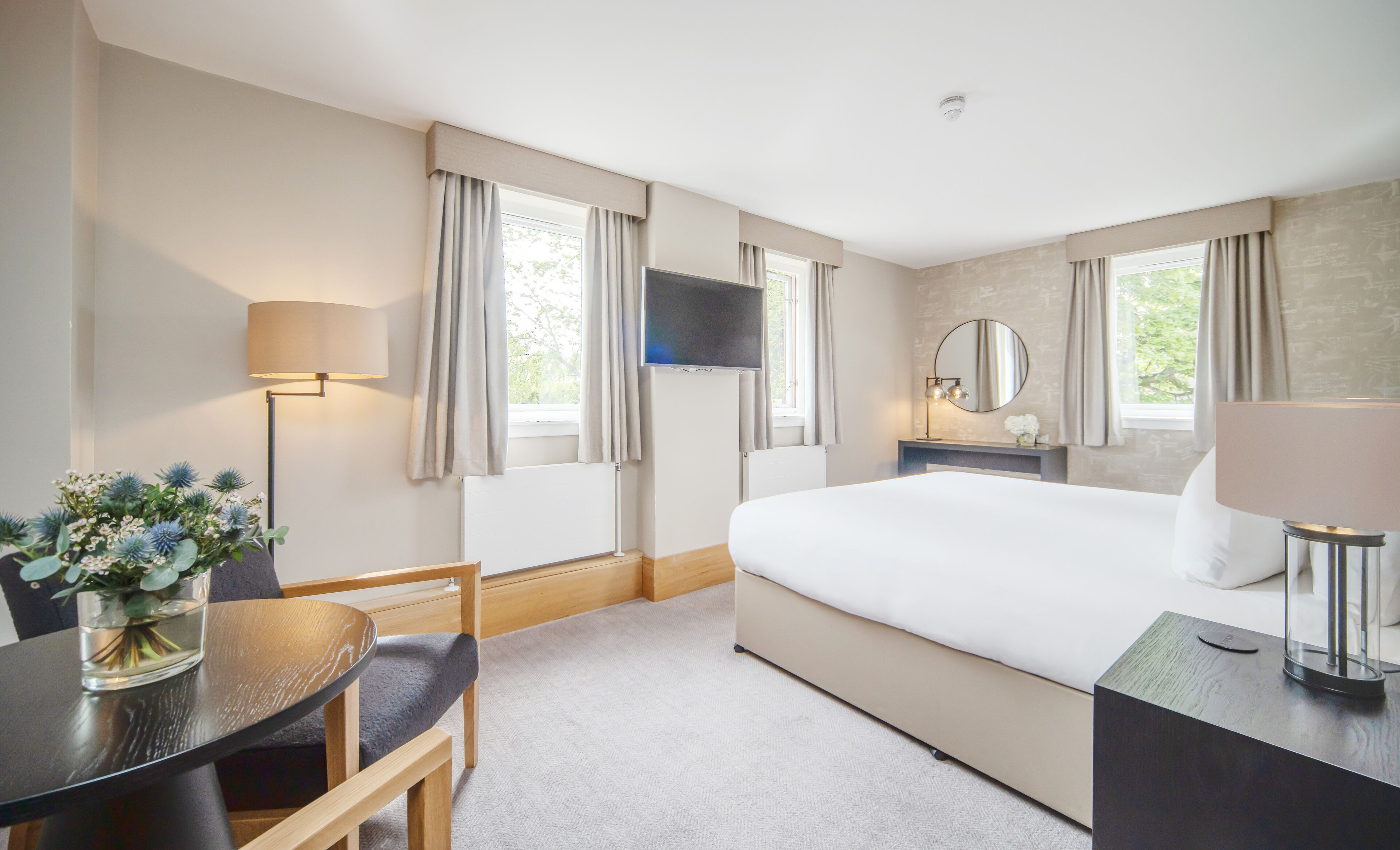 in-room safe, desk, laptop workspace, iron/ironing board