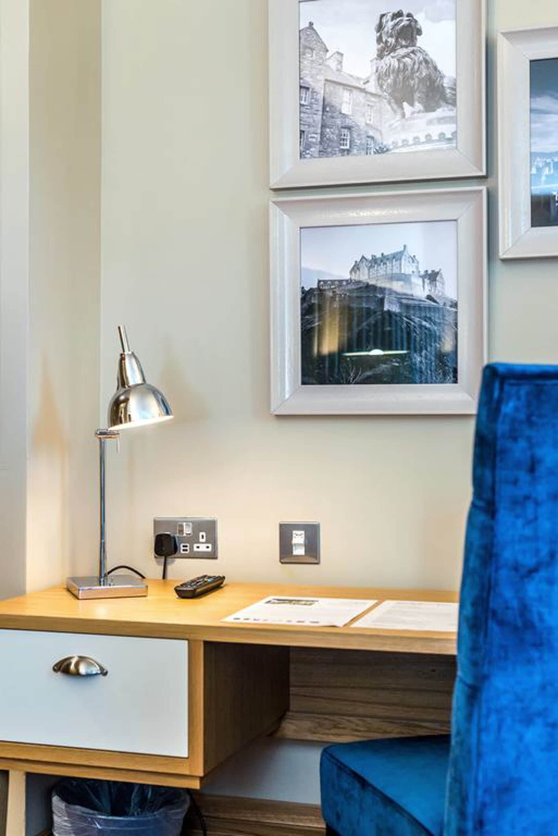 in-room safe, desk, laptop workspace, iron/ironing board