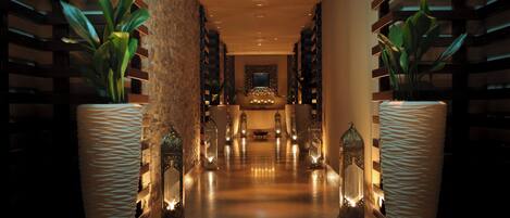 Espace de soins pour les couples, sauna, bain à remous, hammam