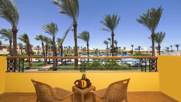 Superior Double or Twin Room, Pool View | Premium bedding, minibar, in-room safe, iron/ironing board