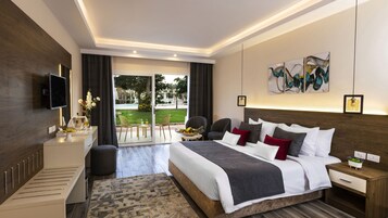 Ropa de cama de alta calidad y minibar 