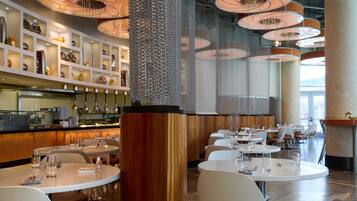 Breakfast, lunch and dinner served