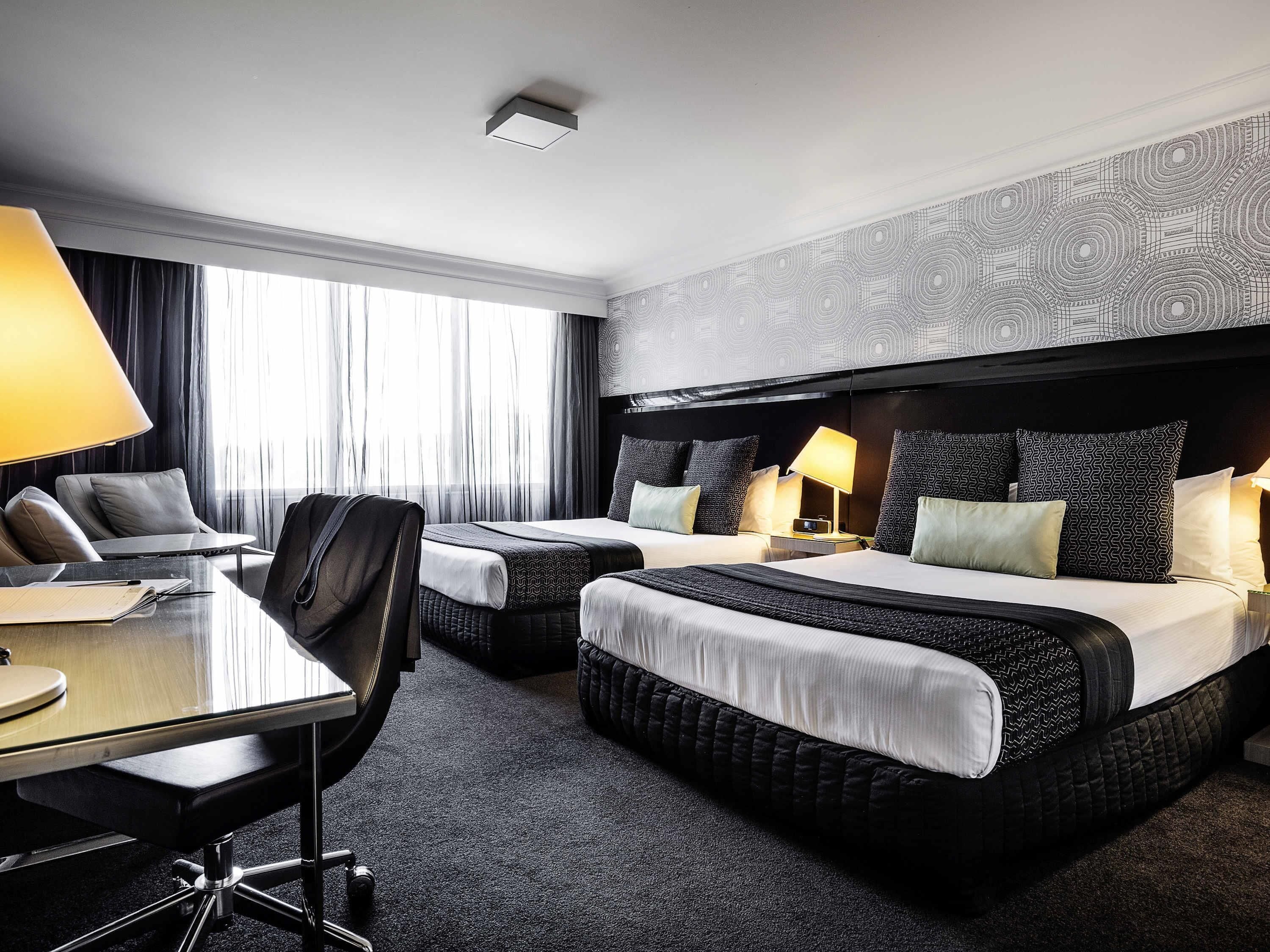 Deluxe Twin Room, 2 Twin Beds | In-room safe, desk, laptop workspace, blackout drapes