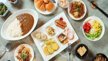 Daily buffet breakfast for a fee