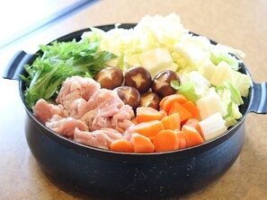 Komplett frokost hver dag (JPY 1600 per person)