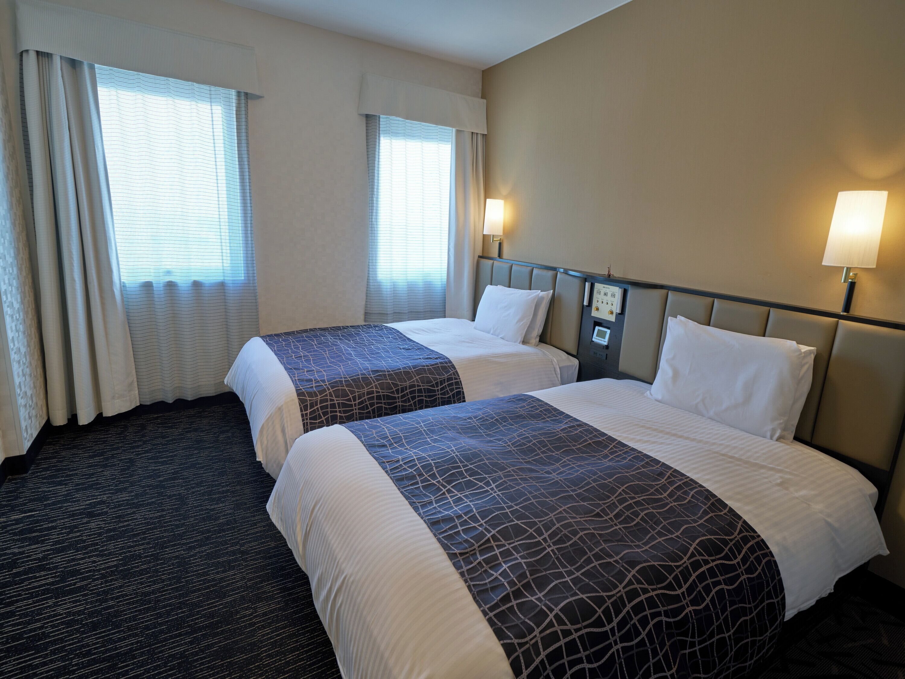 Premium bedding, desk, free WiFi, bed sheets