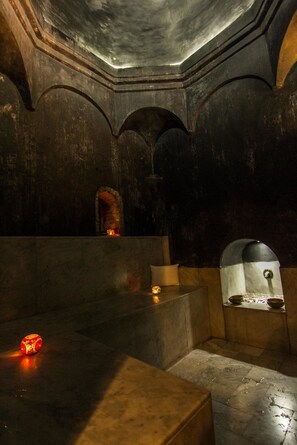 Turkish bath, body scrubs