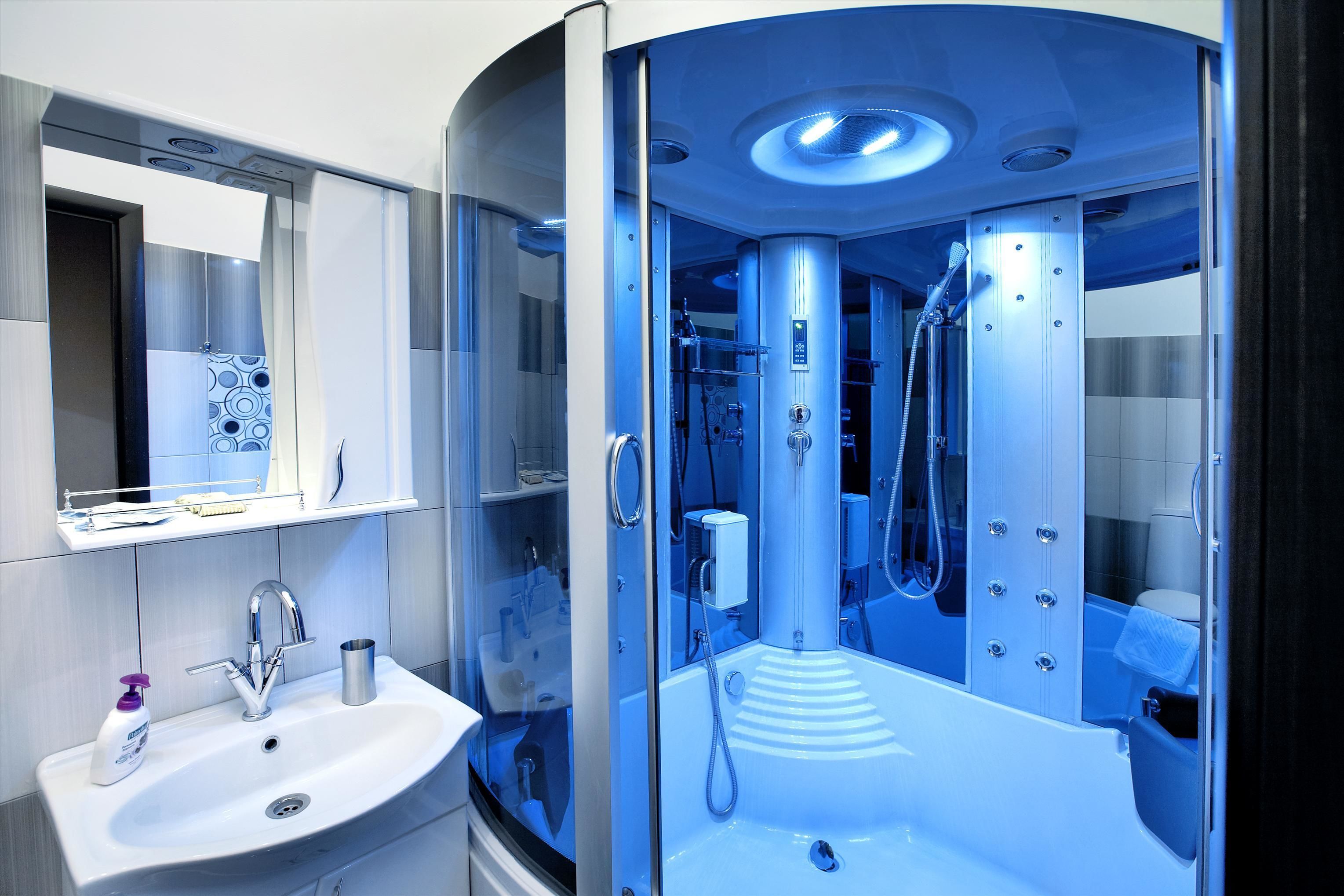 Standaard appartement, 1 slaapkamer, keuken | Badkamer | Gratis toiletartikelen, een haardroger, pantoffels, handdoeken