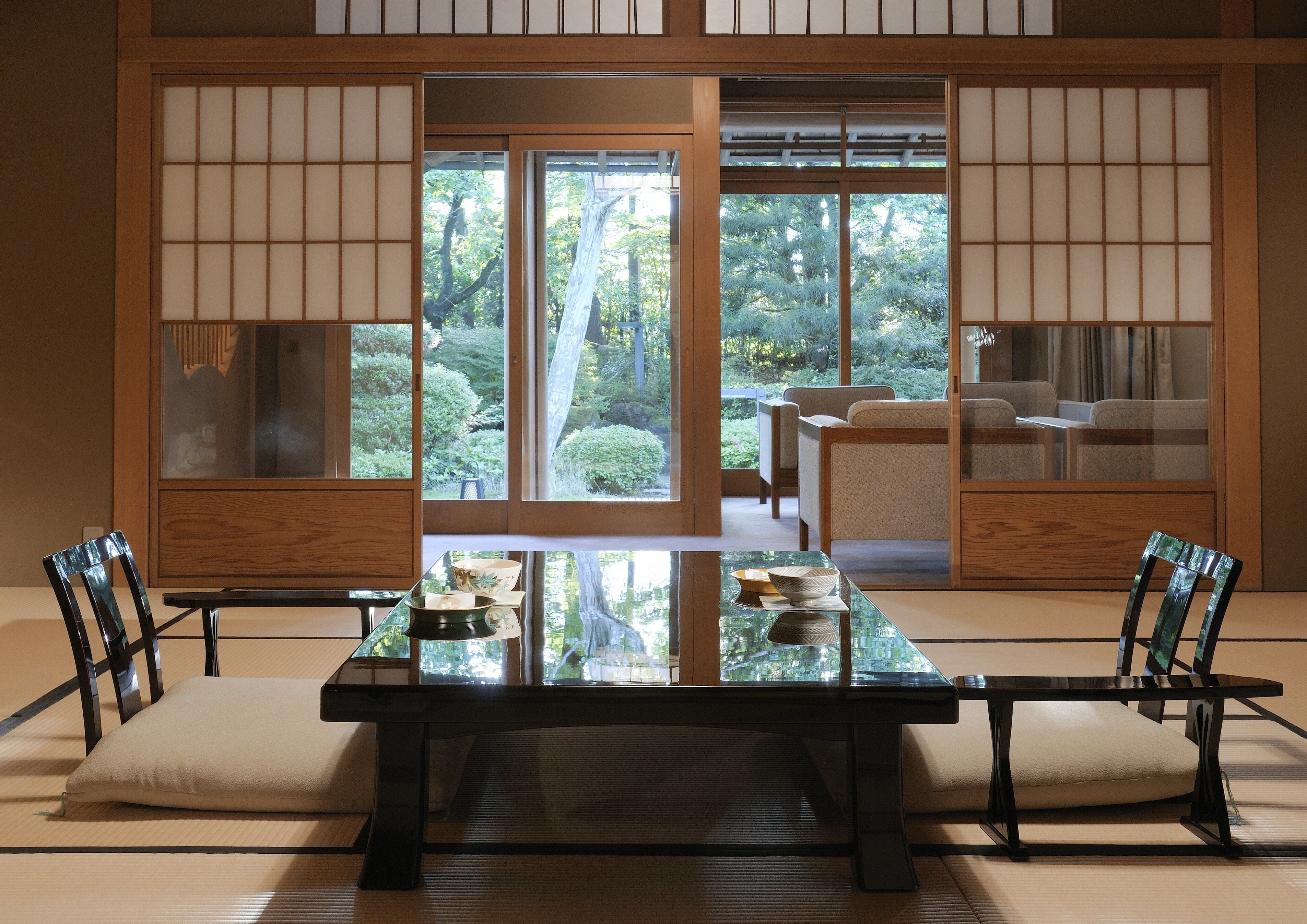 Japanese-Style Premium Suite with Open-Air Bath and Garden - Annex  | In-room safe, desk, WiFi, bed sheets