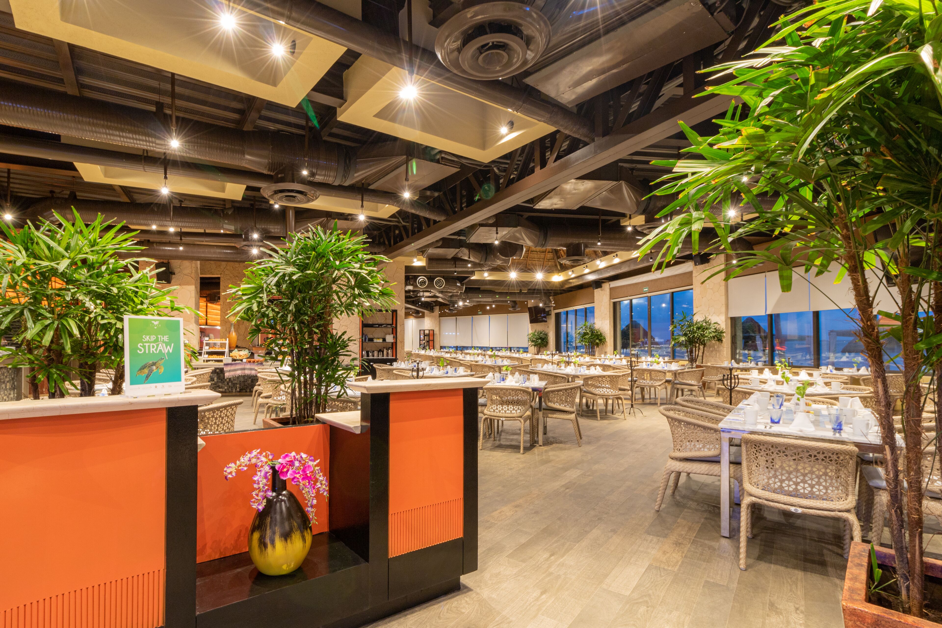 outdoor banquet area