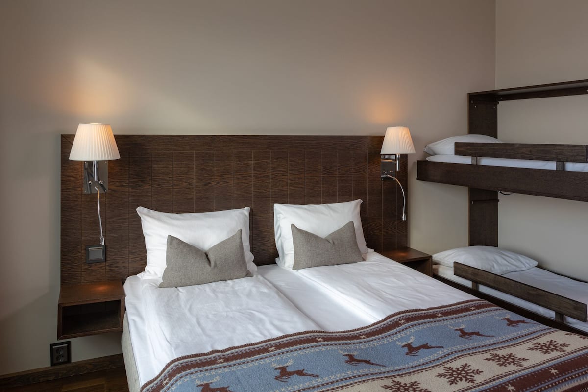 Family Room (2 Adults + 2 Children) | Premium bedding, Select Comfort beds, desk, laptop workspace