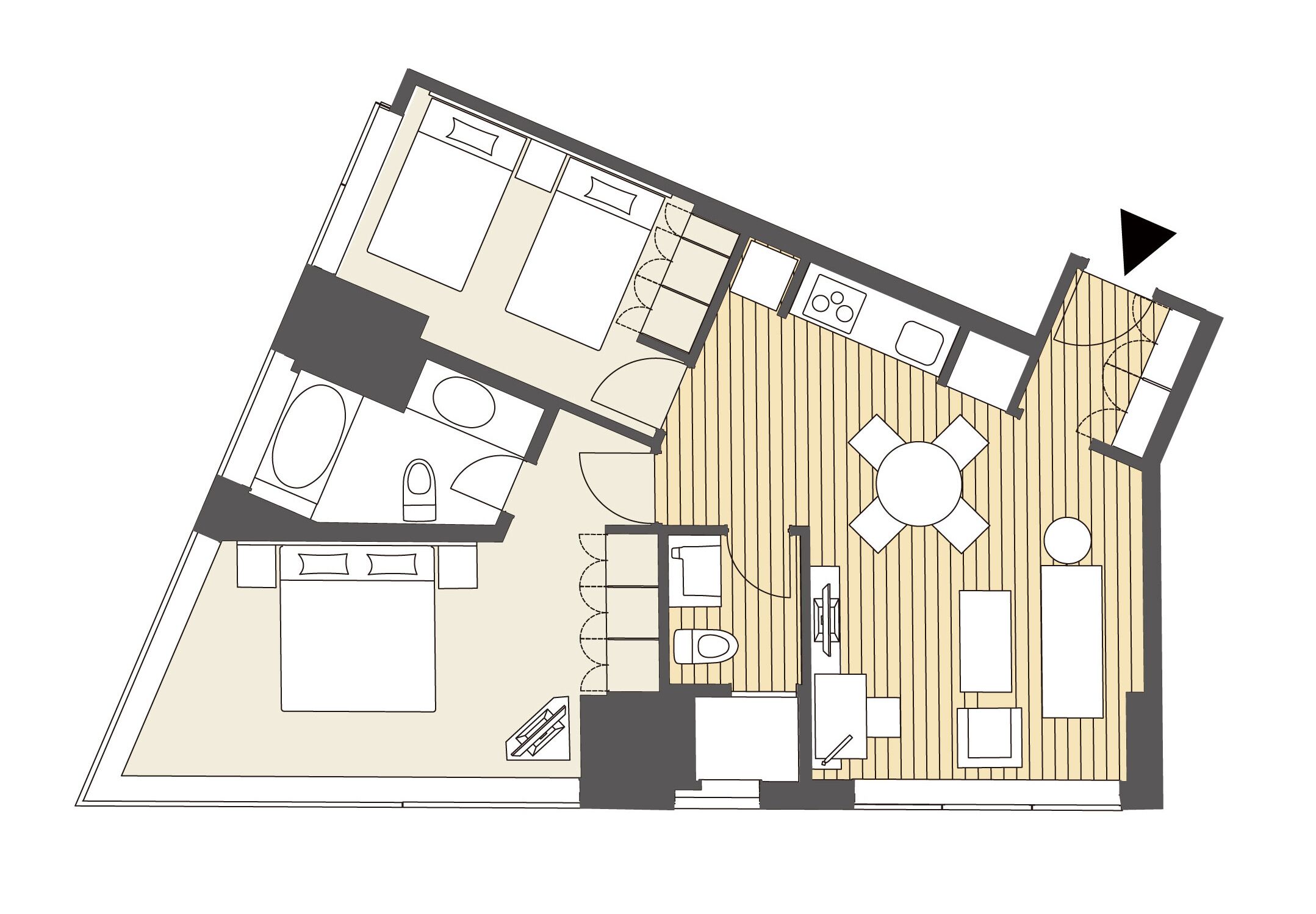 premium bedding, down duvets, in-room safe, desk