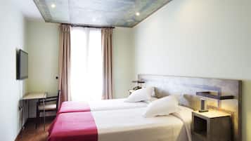 In-room safe, desk, soundproofing, rollaway beds