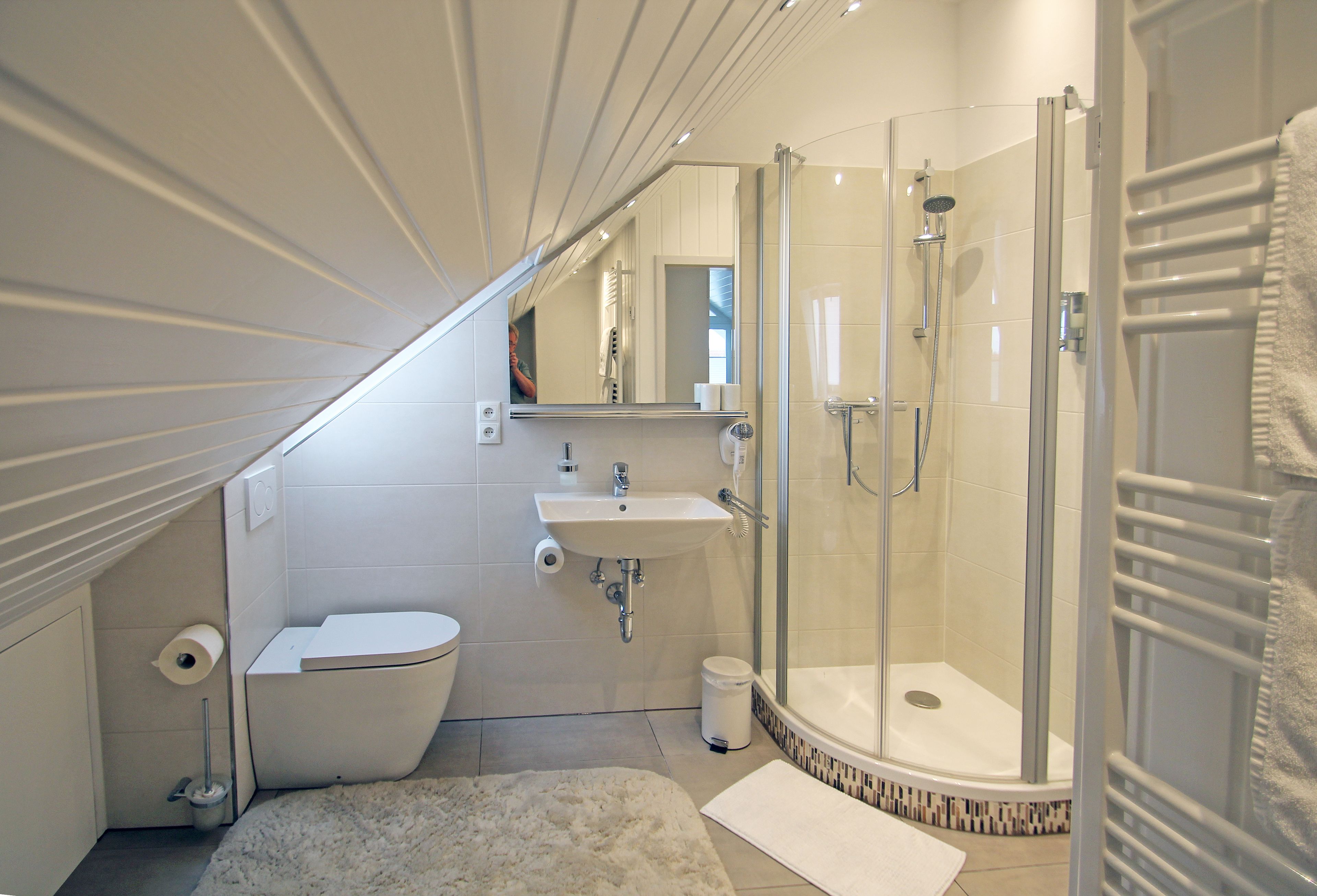 Apartment, Balkon (PENTHOUSE) | Badezimmer | Dusche, kostenlose Toilettenartikel, Handtücher