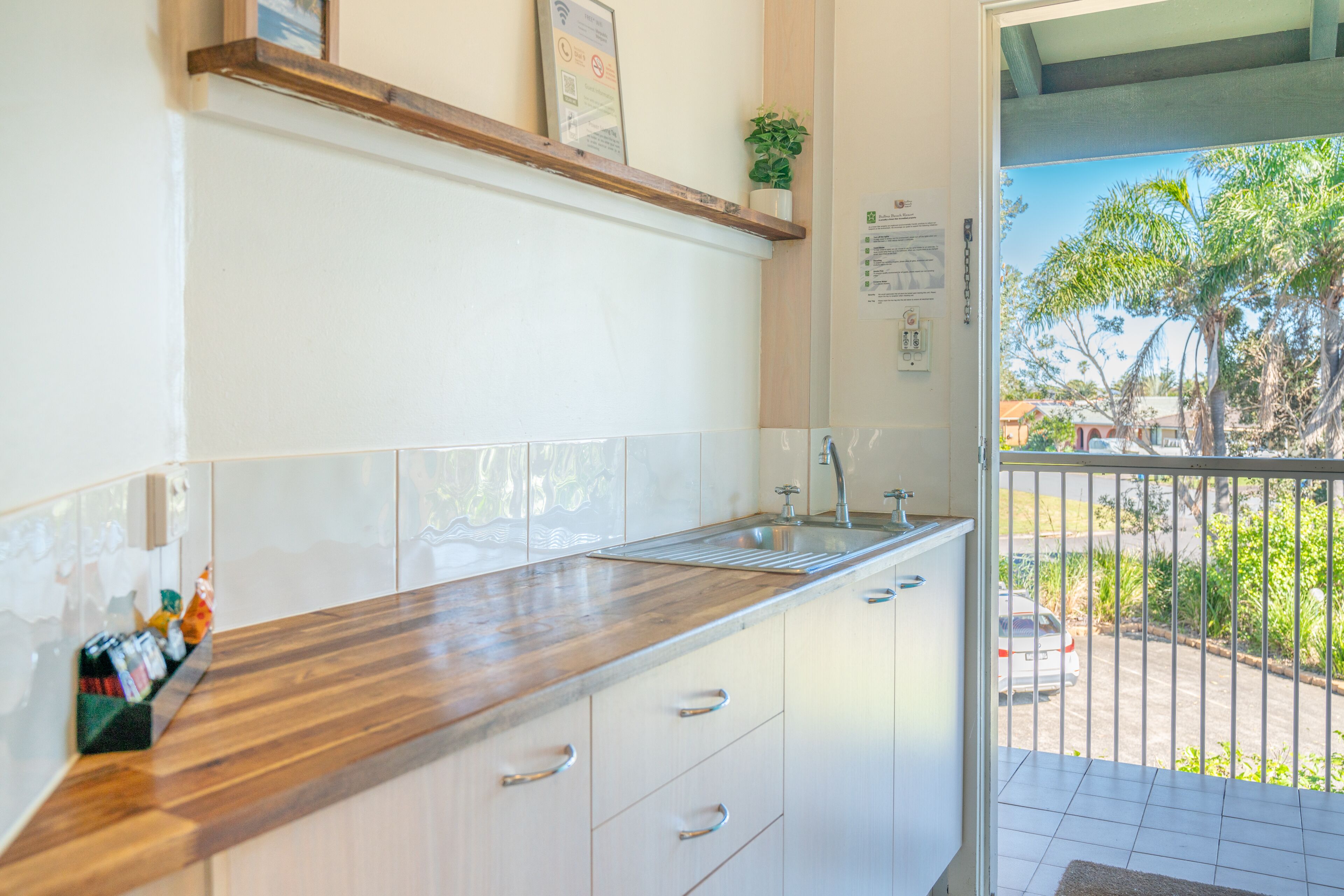 queen apartment | private kitchenette | fridge, coffee/tea maker, electric kettle