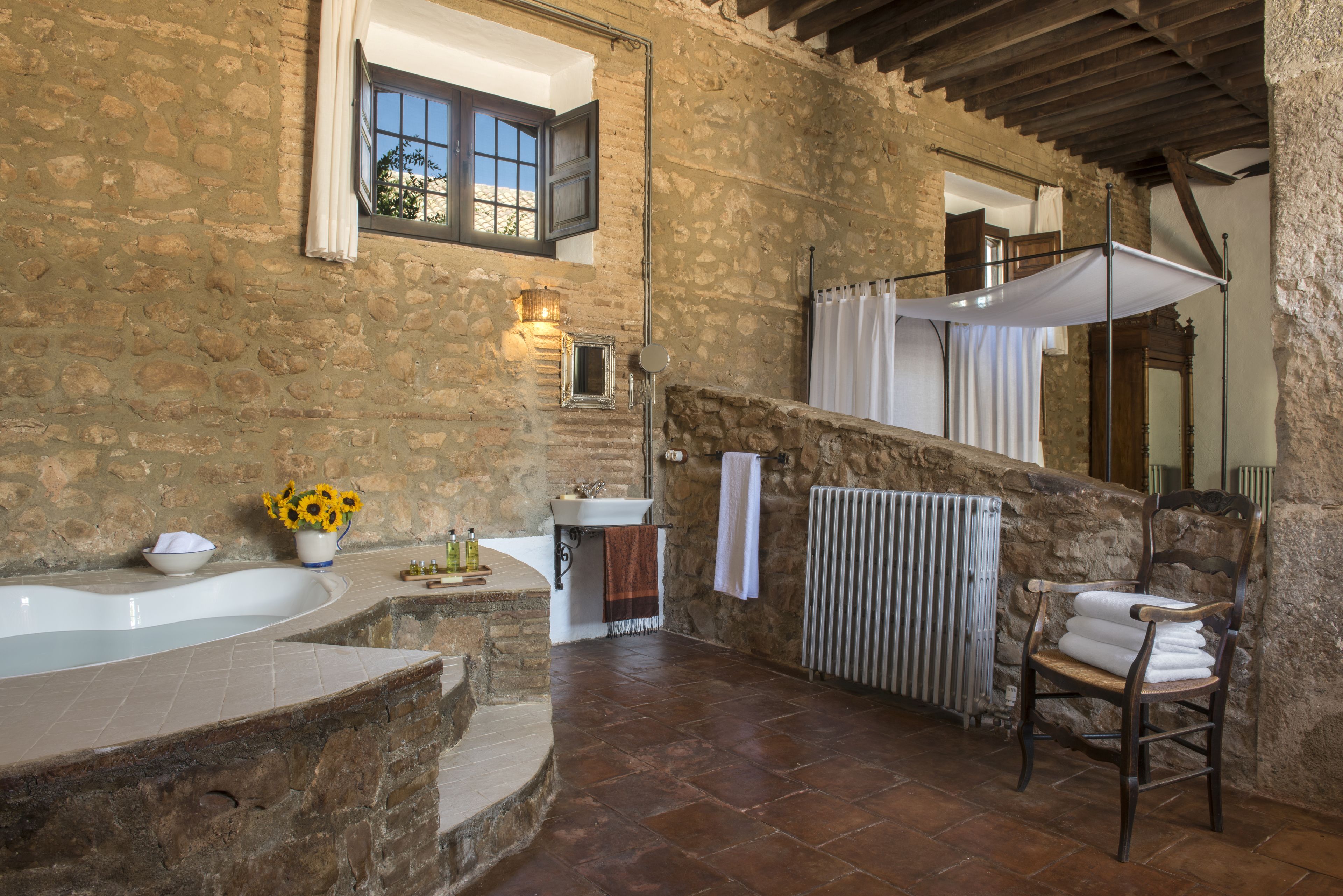 deluxe suite (the granary) | bathroom | free toiletries, hair dryer, bathrobes, towels