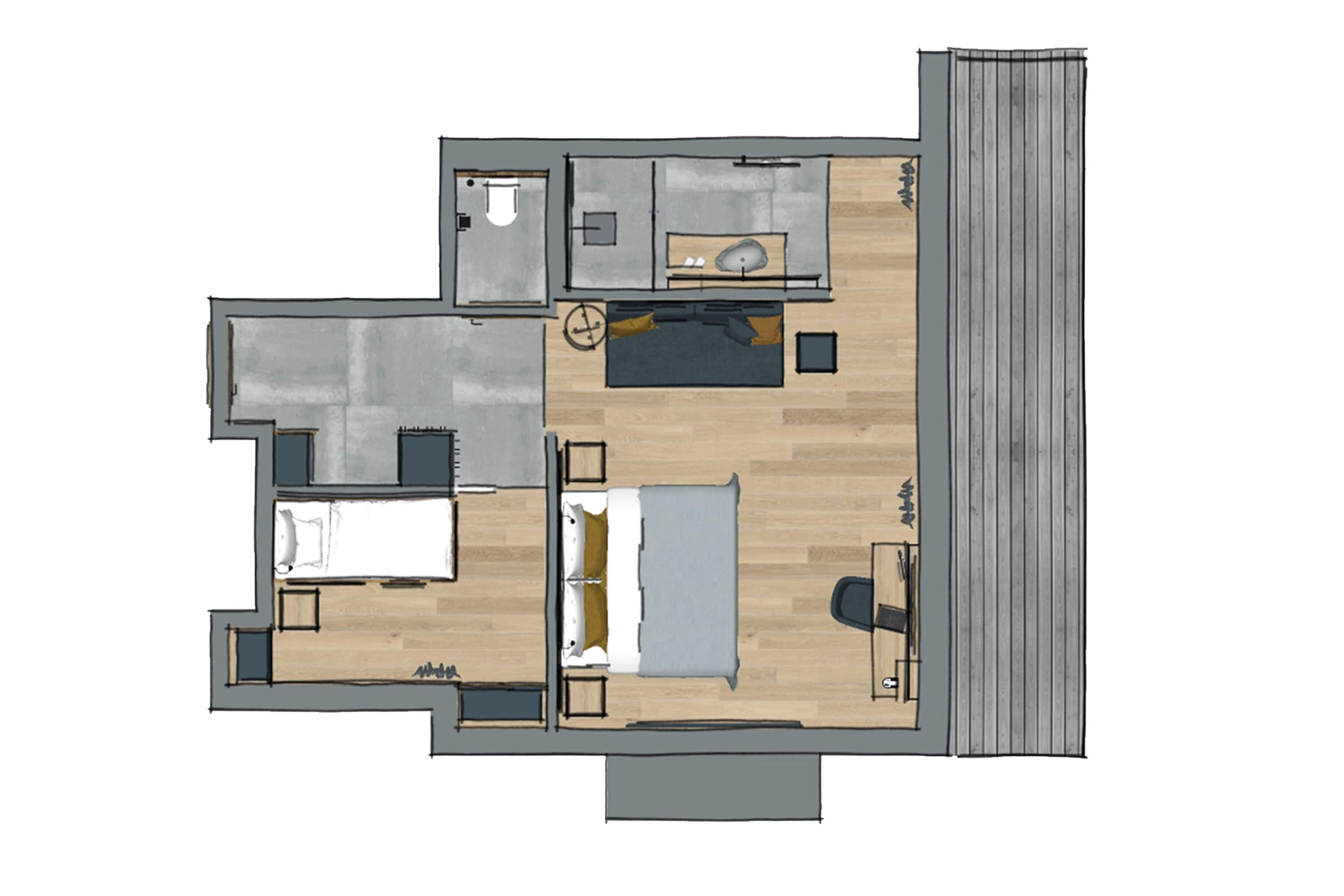 family room | floor plan