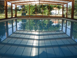 Indoor pool, seasonal outdoor pool