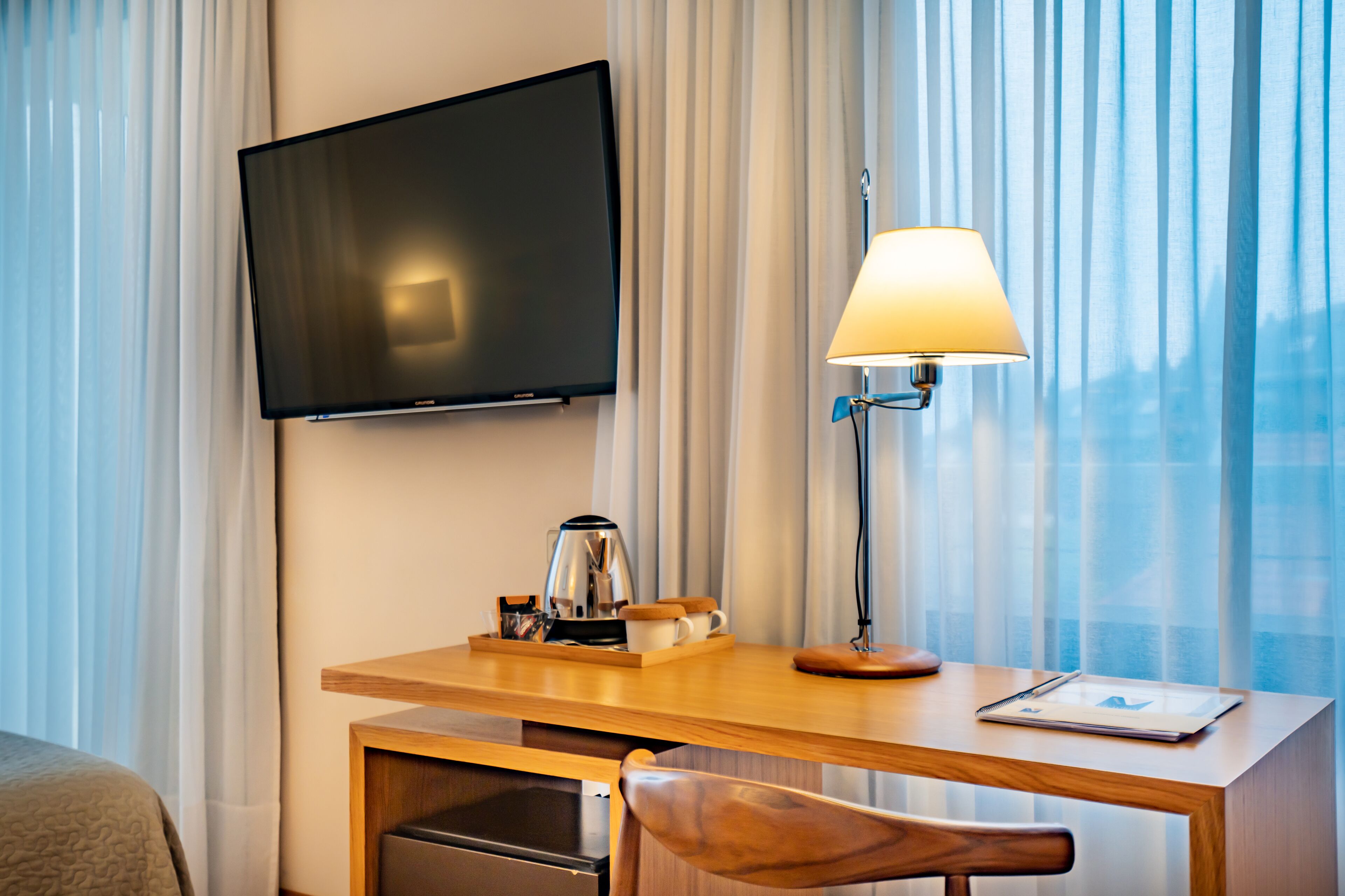 Minibar, in-room safe, desk, blackout curtains