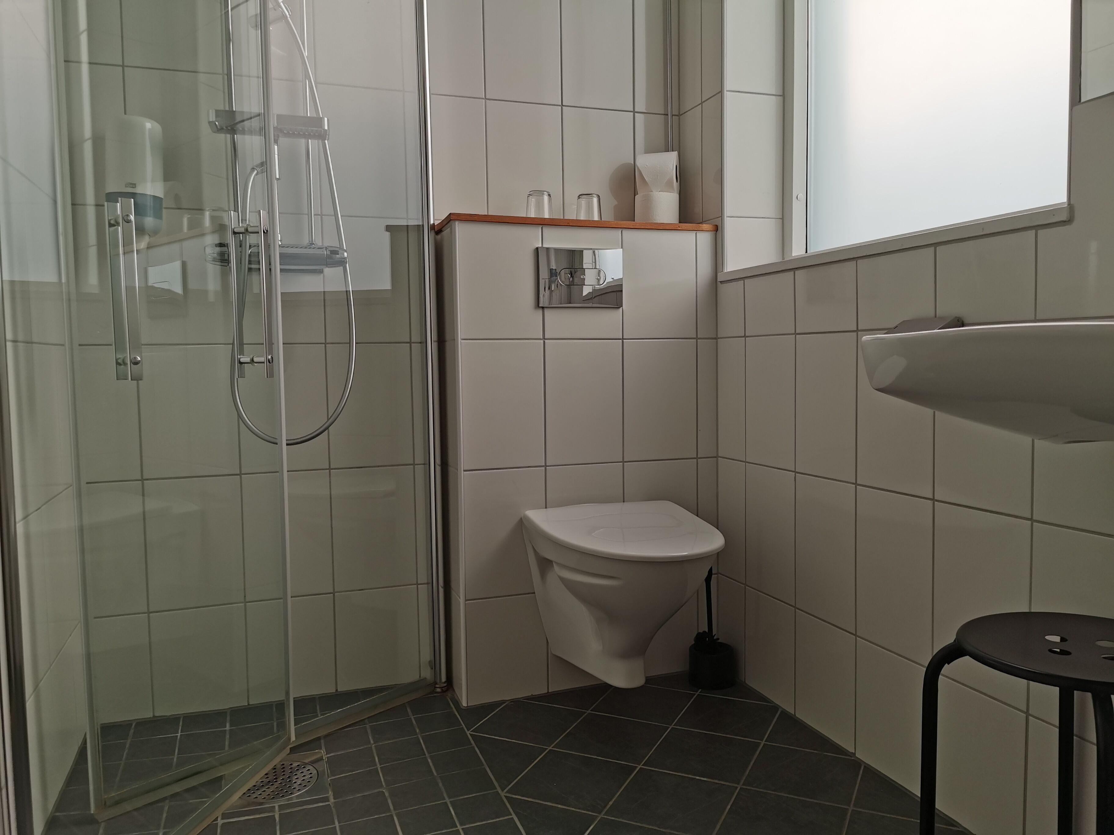 single room | bathroom | hair dryer, heated floors, towels, soap