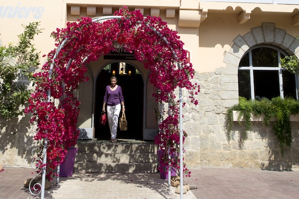 Majoituspaikan sisäänkäynti