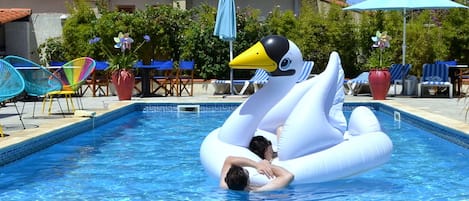 Indoor pool, seasonal outdoor pool, sun loungers