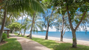 Vlak bij het strand