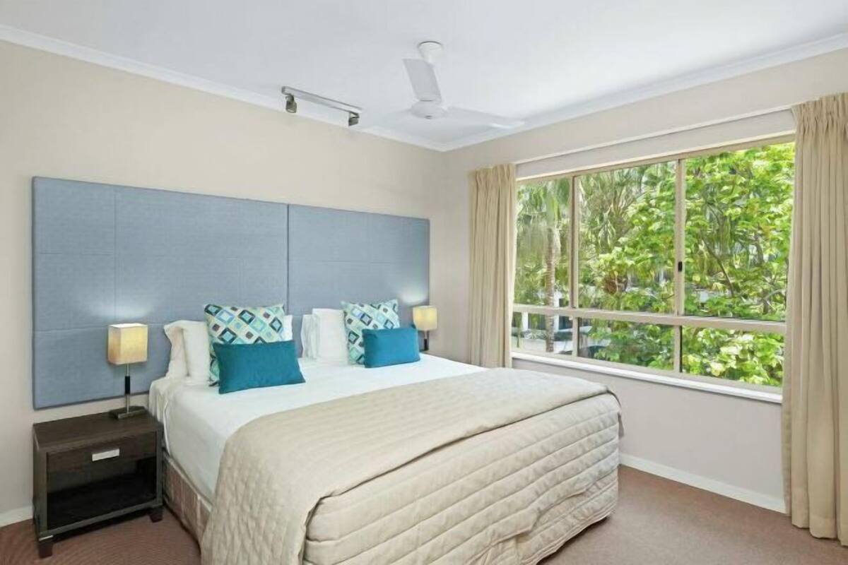 2 bedrooms, in-room safe, iron/ironing board, WiFi