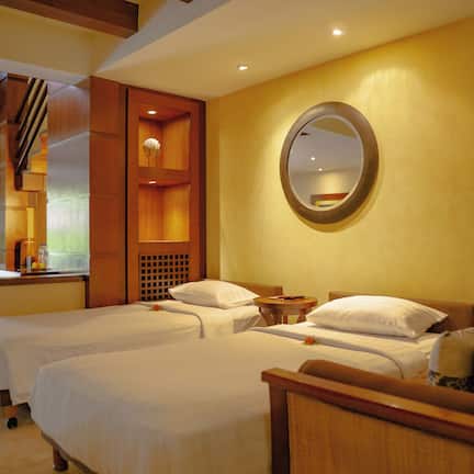 Pool Villa Club Duplex Family (Lagoon Swimming Pool with Private Jacuzzi) | Premium bedding, minibar, in-room safe, desk