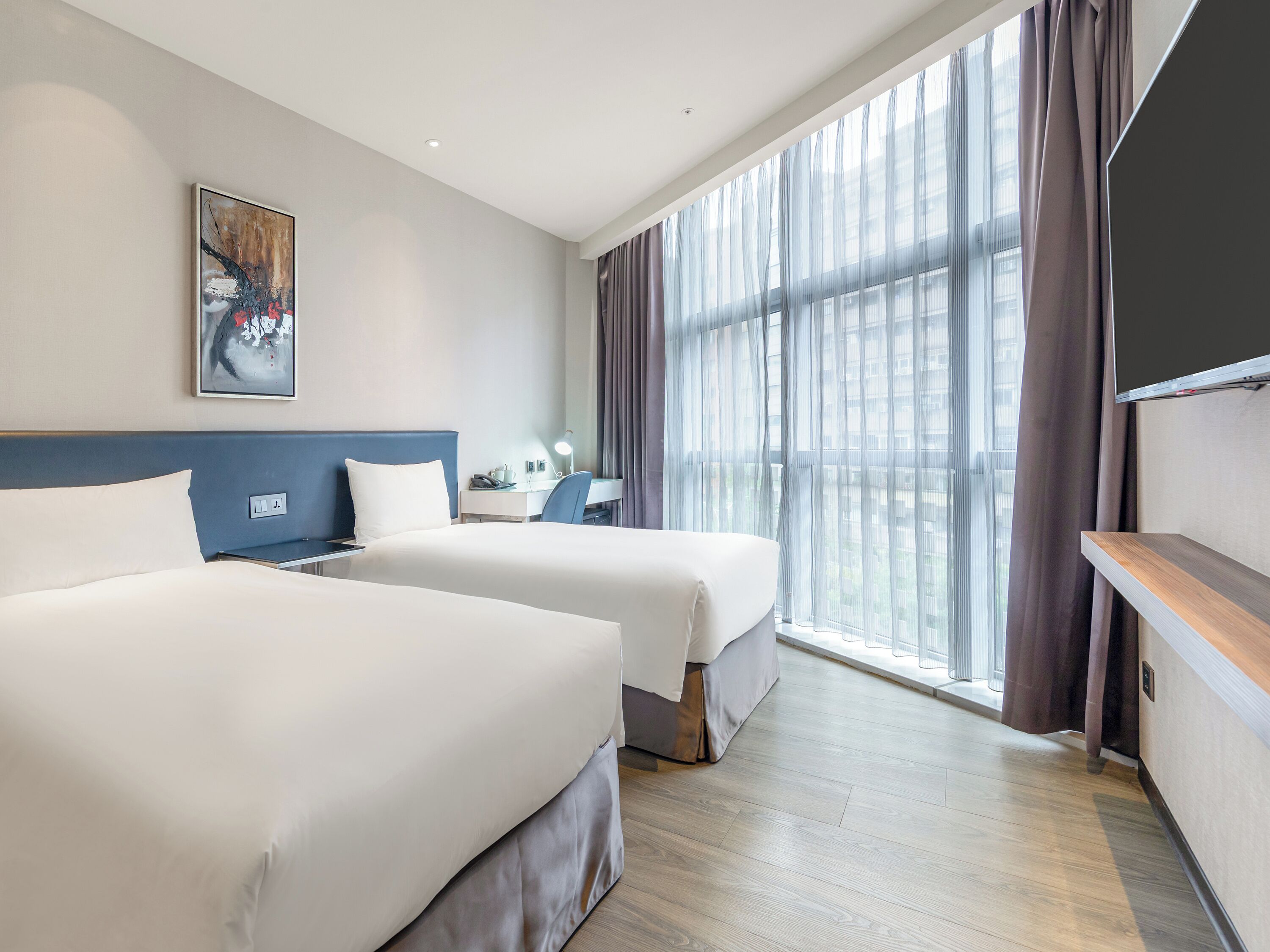 Superior Twin Room | In-room safe, desk, laptop workspace, iron/ironing board