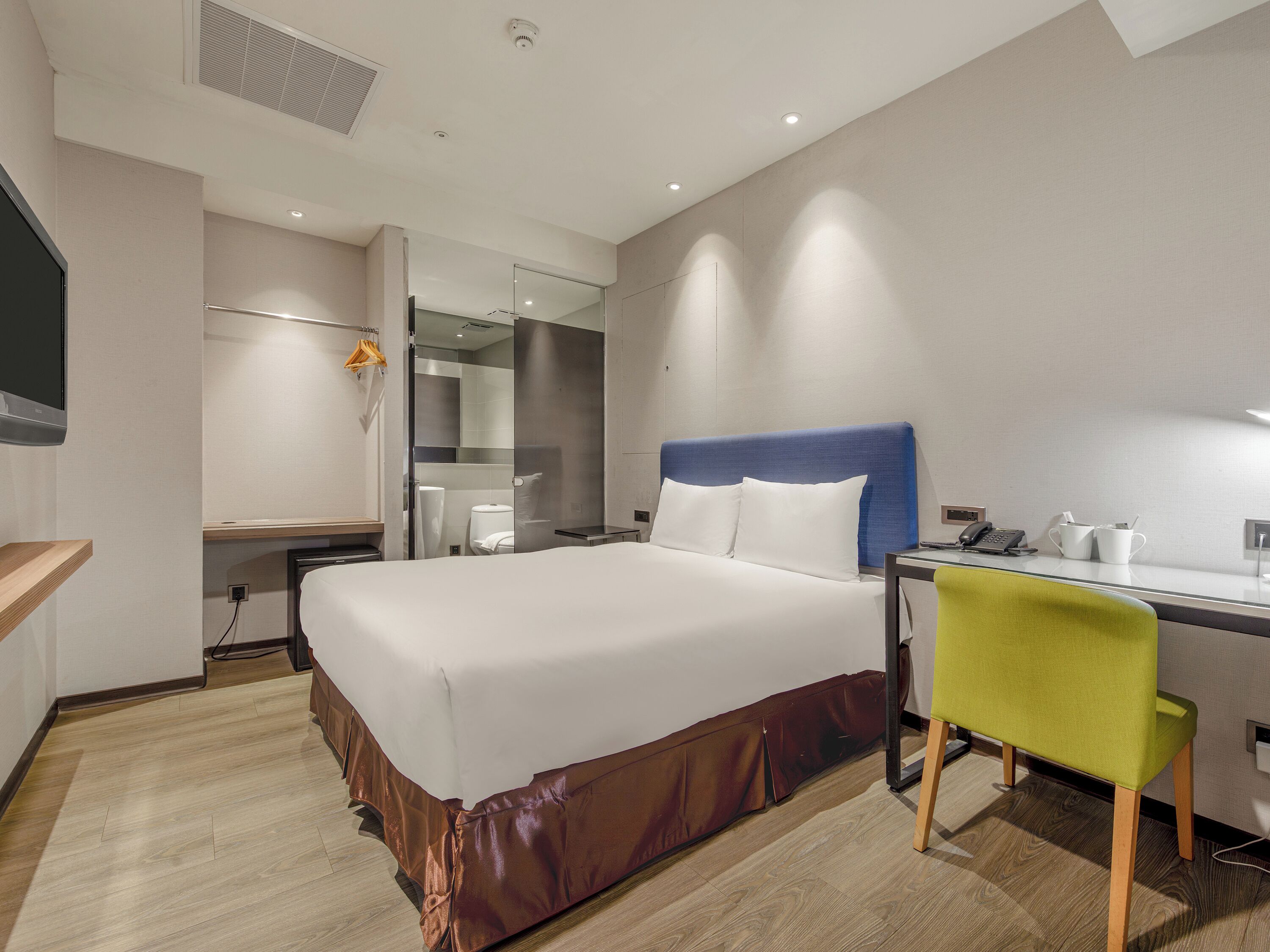 Standard Double Room, No Windows | In-room safe, desk, laptop workspace, iron/ironing board