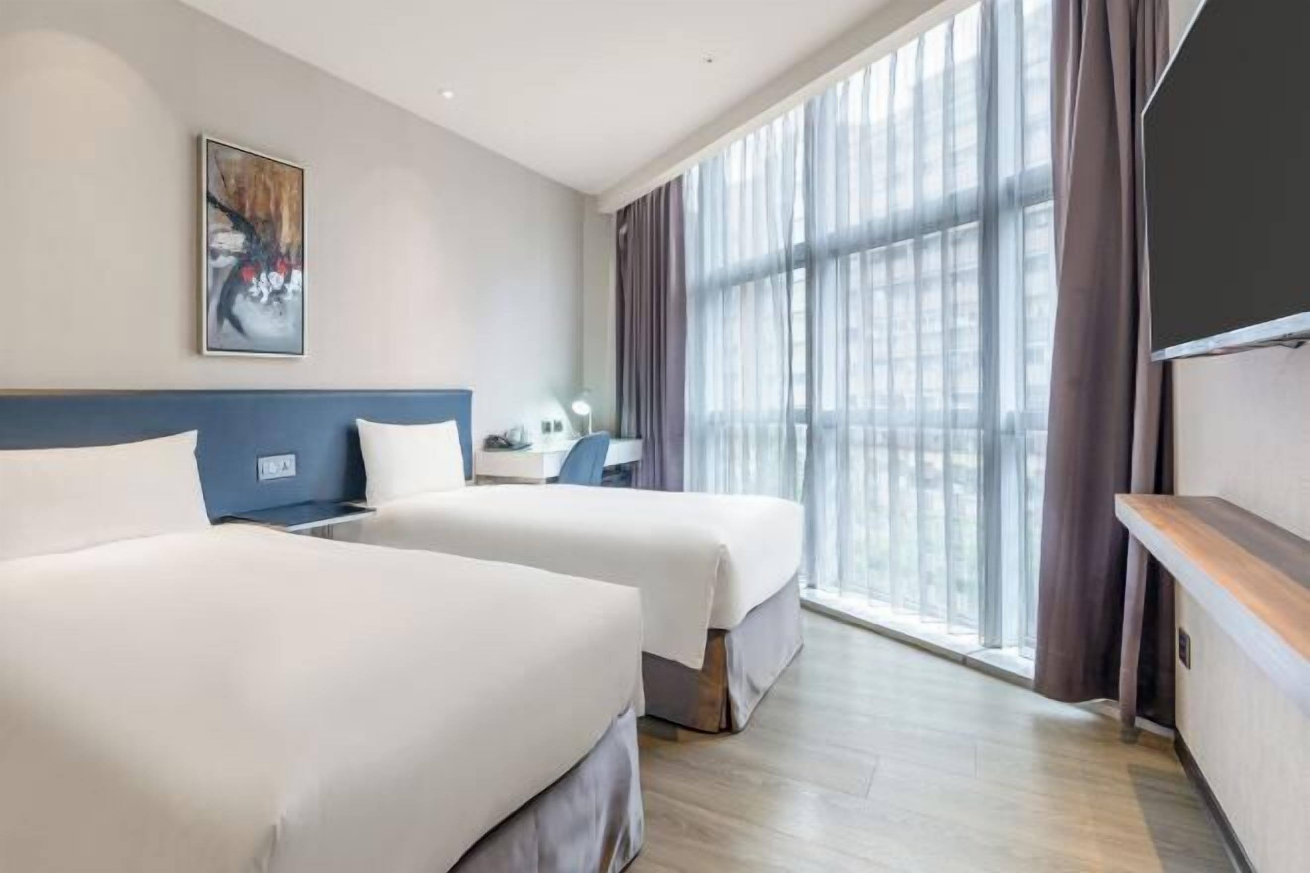 In-room safe, desk, laptop workspace, iron/ironing board