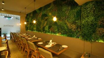 Breakfast, lunch and dinner served