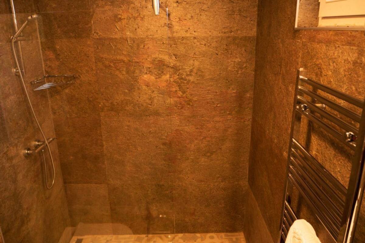 comfort room, 1 double bed, non smoking | bathroom | shower, hair dryer, slippers, towels