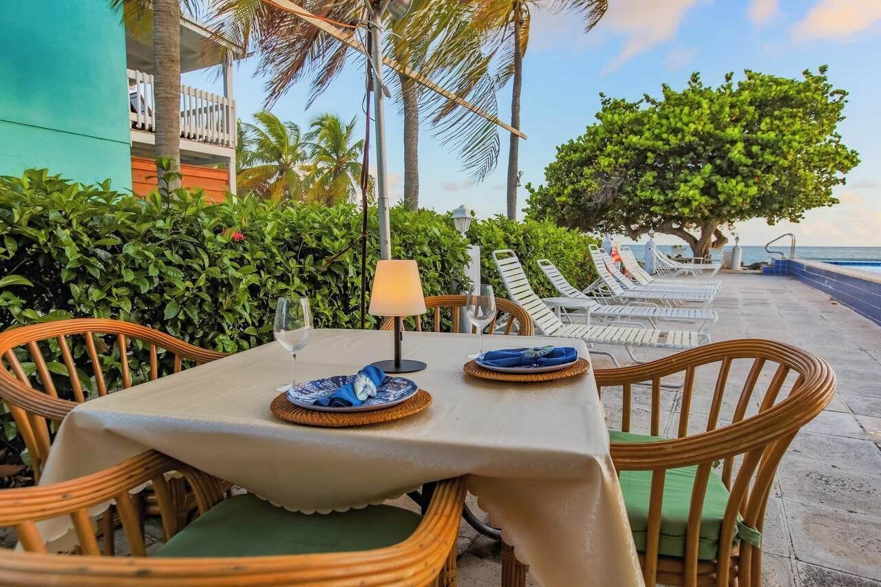 breakfast, lunch, dinner served; international cuisine, beach views