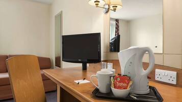 Desk, iron/ironing board, free cots/infant beds, free WiFi