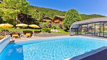 Indoor pool, outdoor pool